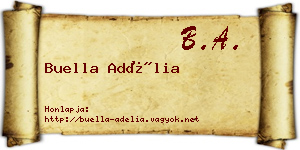 Buella Adélia névjegykártya